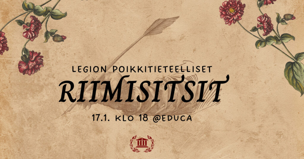 Poikkitieteelliset riimisitsit Educalla! Kuvaajana: Johanna Ahonen